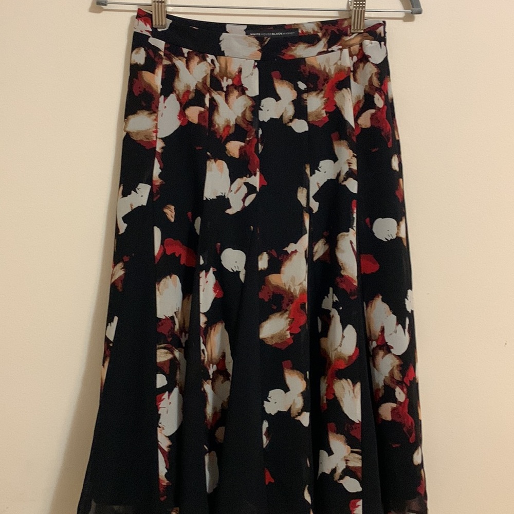WHBM floral skirt